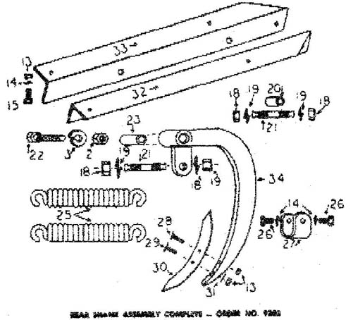 Rear Shank Series 1051 - 10-11-3 Fred Cain